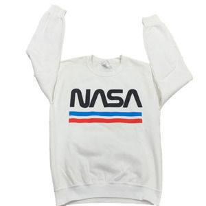 gildan Nasa white crewneck small